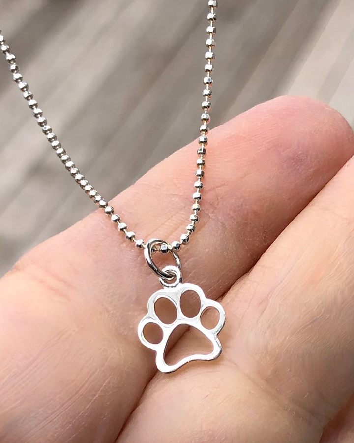 Paw Print Charm Necklace