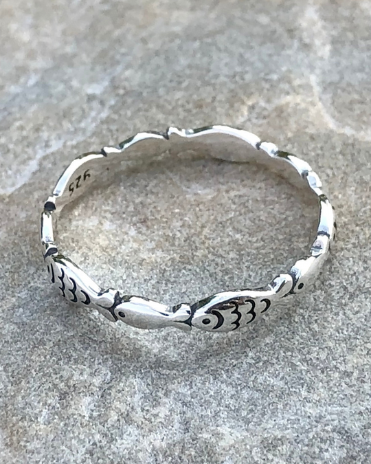 Fish Sterling Silver Ring – The Life Divine