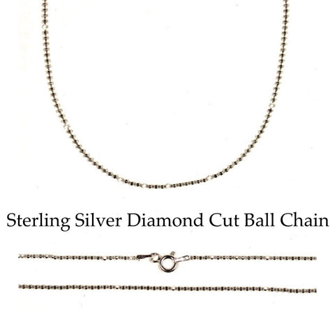 Sterling Silver Om Necklace