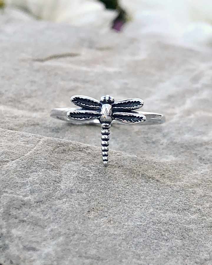 Sterling Silver Dragonfly Ring