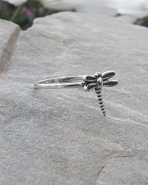 Sterling Silver Dragonfly Ring