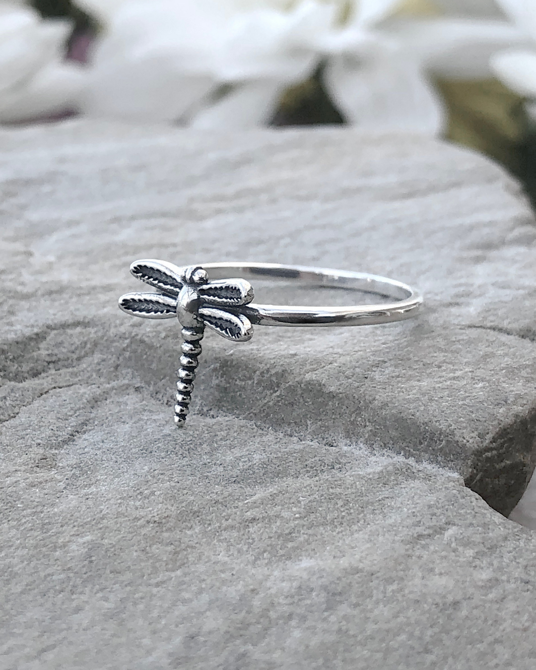 Sterling Silver Dragonfly Ring