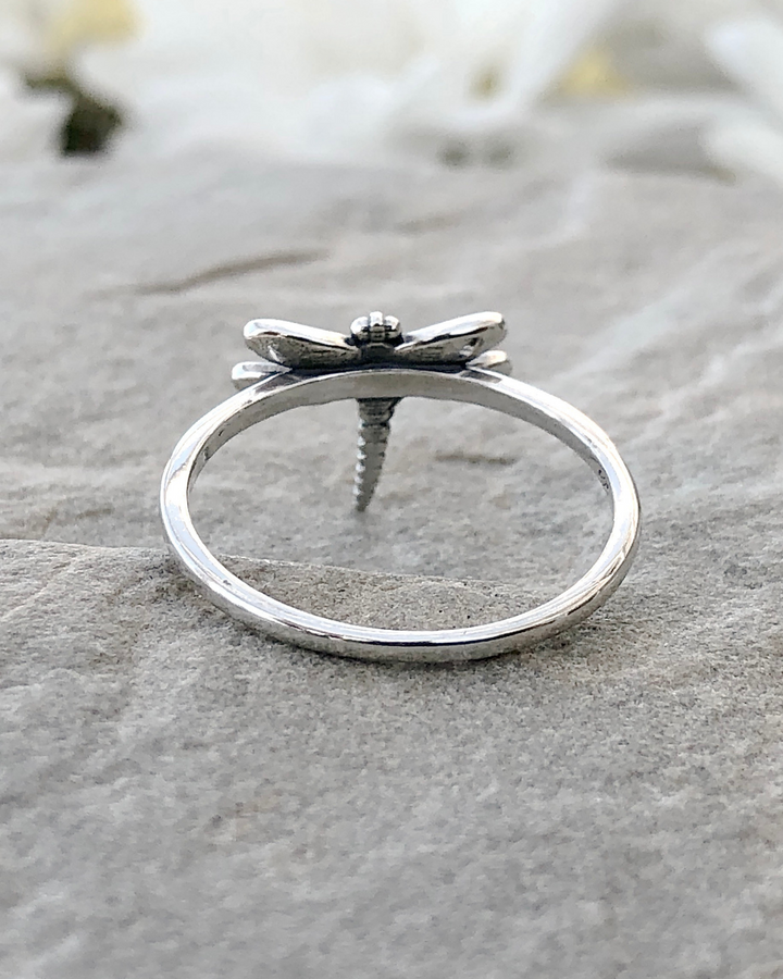 Sterling Silver Dragonfly Ring