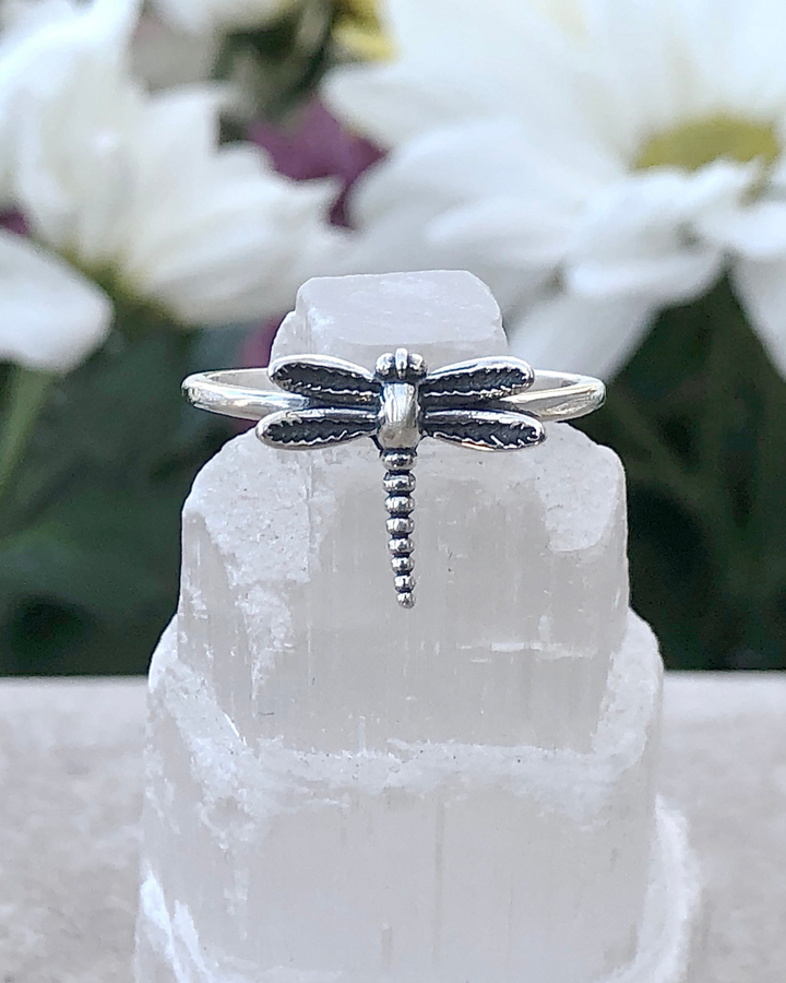 Sterling Silver Dragonfly Ring