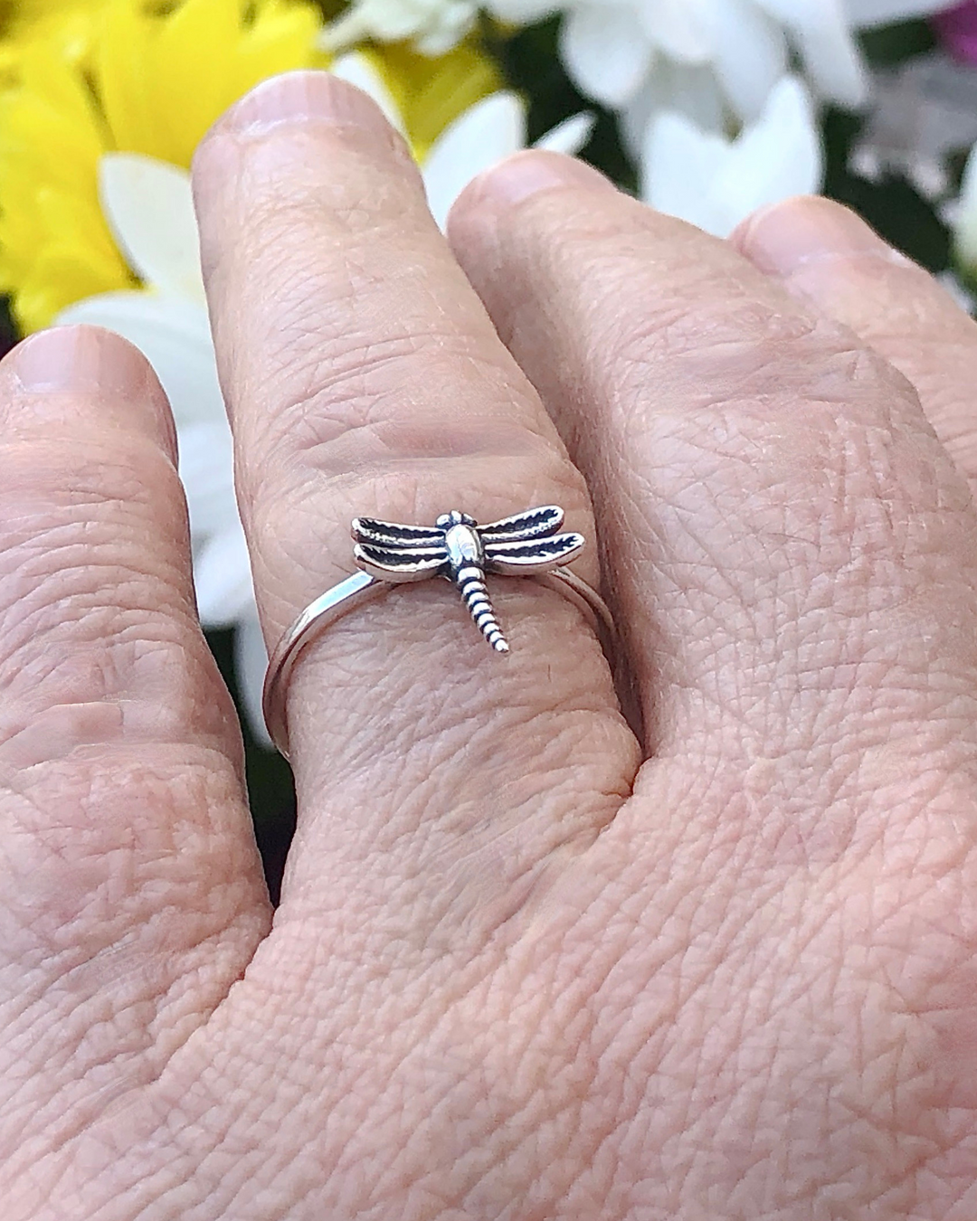 Sterling Silver Dragonfly Ring