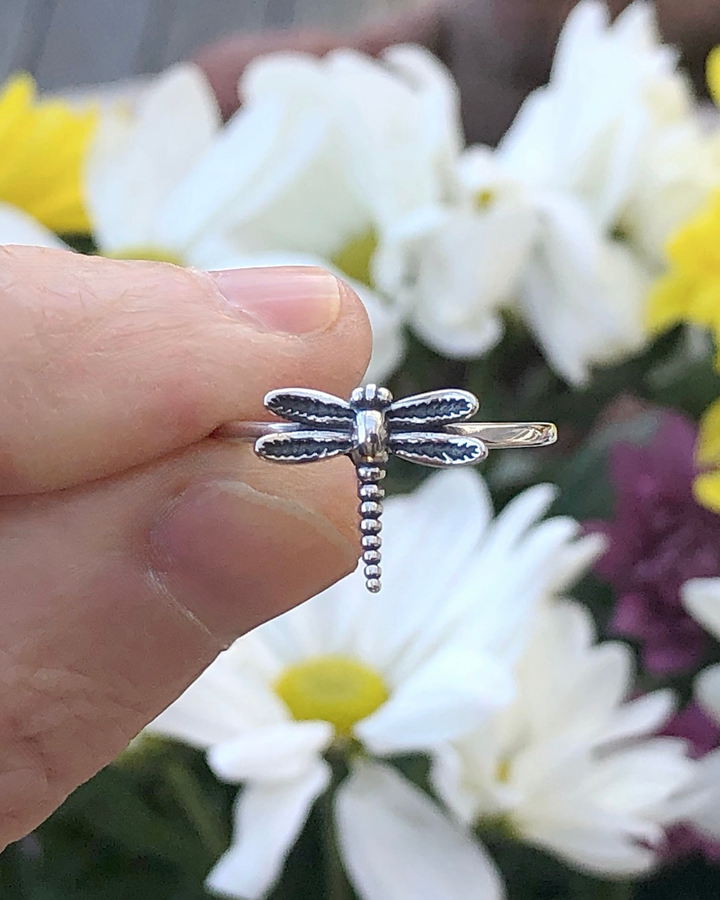 Sterling Silver Dragonfly Ring