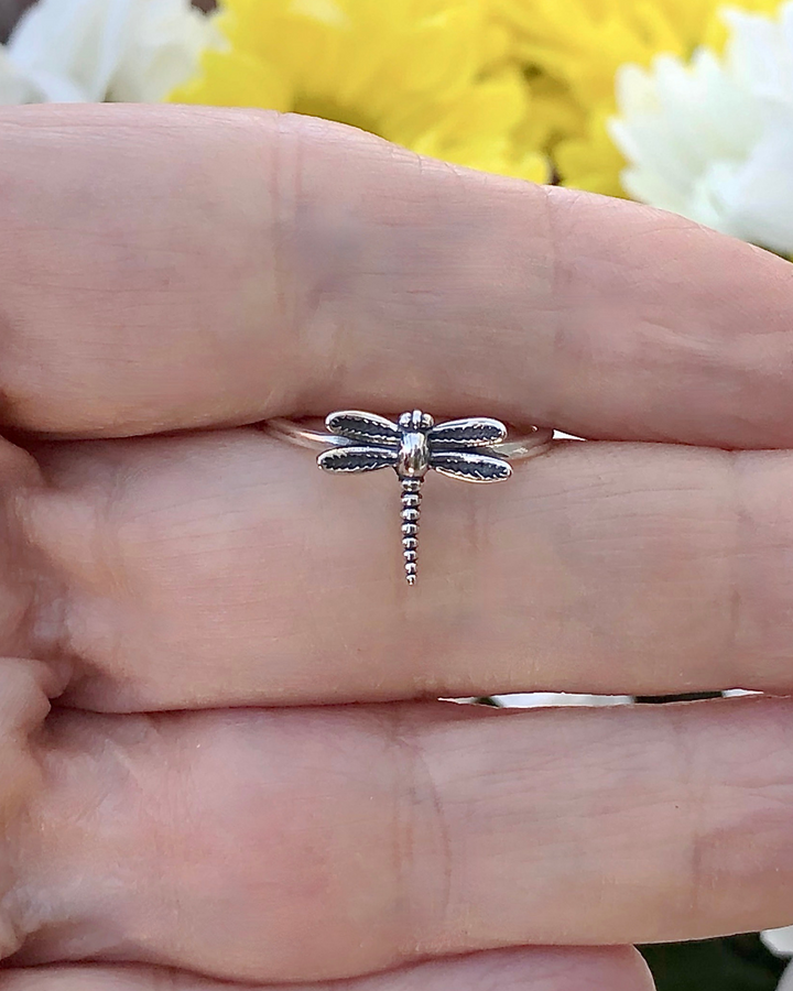 Sterling Silver Dragonfly Ring