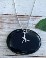 Dainty Dragonfly Sterling Silver Necklace