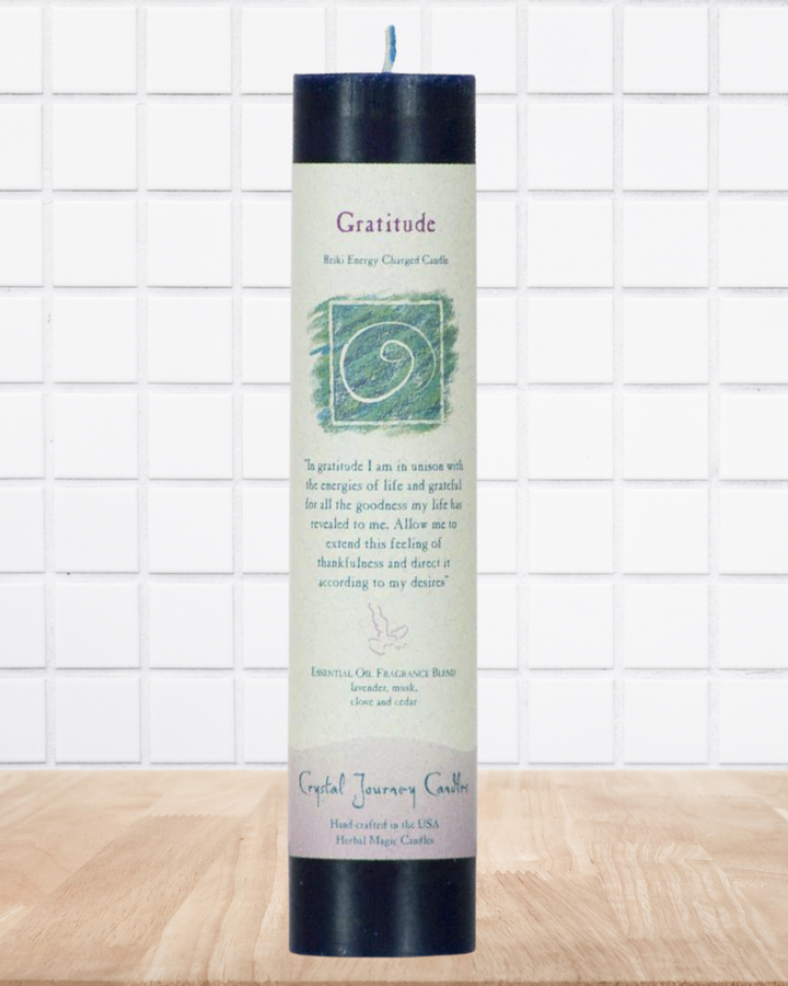 Gratitude Reiki Charged Candle