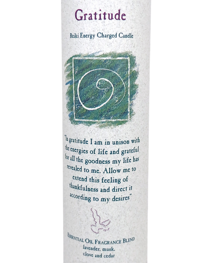 Gratitude Reiki Charged Candle