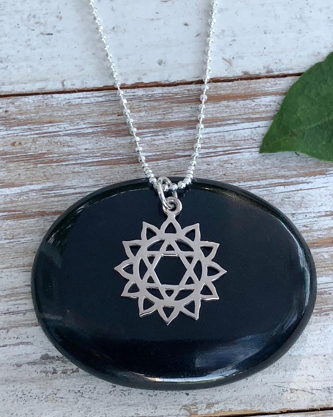 Sterling Silver Heart Chakra Necklace