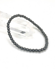 Children's Hematite 4mm Gemstone Bracelet