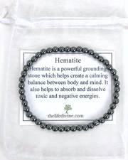 Hematite Mini 4mm Gemstone Bracelet