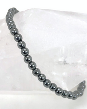 Hematite Mini 4mm Gemstone Bracelet