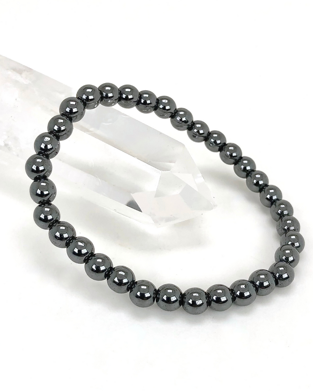 Hematite 6mm Gemstone Bracelet