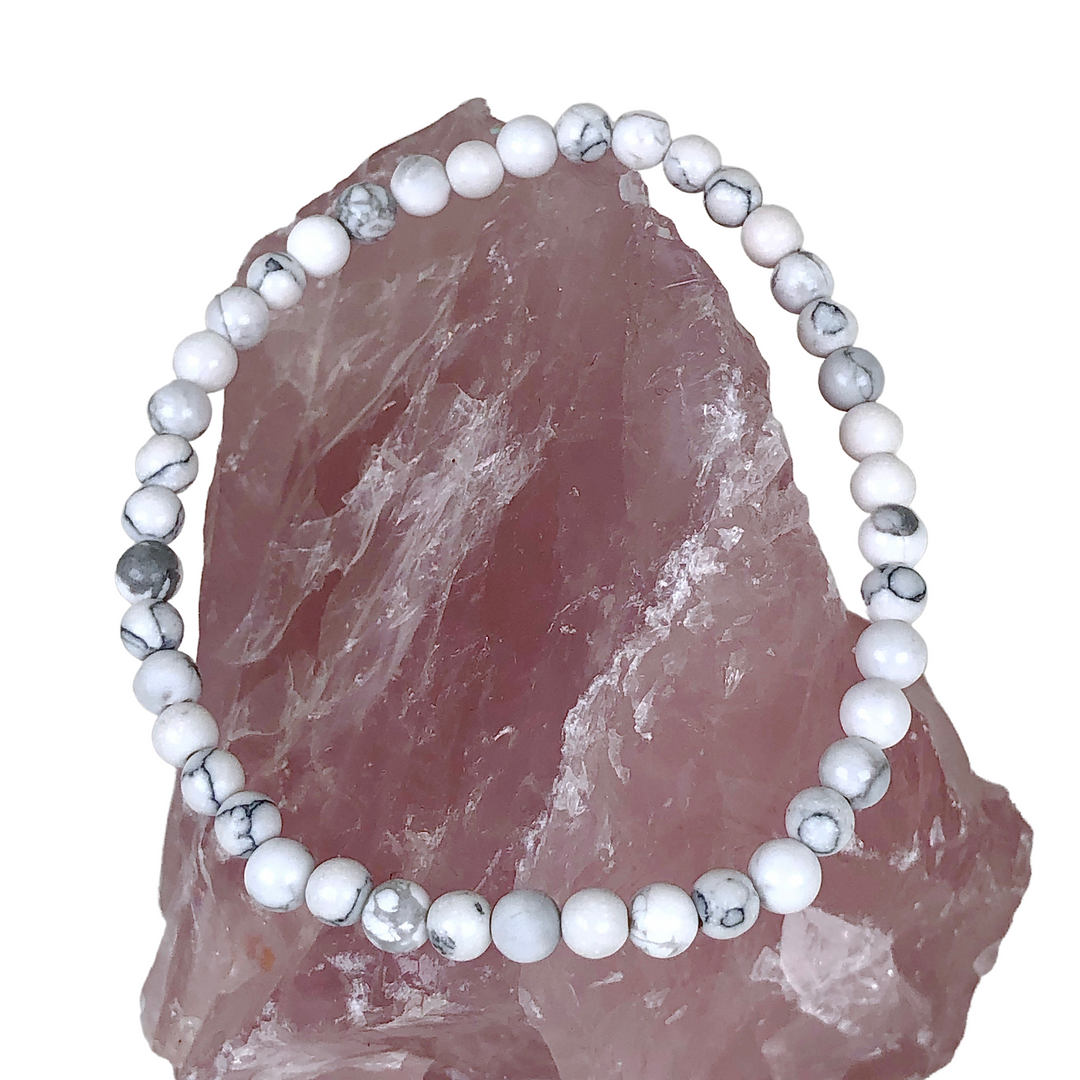 Children's Howlite 4mm Gemstone Bracelet