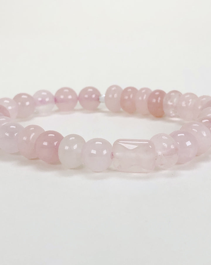 Rose Quartz 8mm Beaded Bracelet