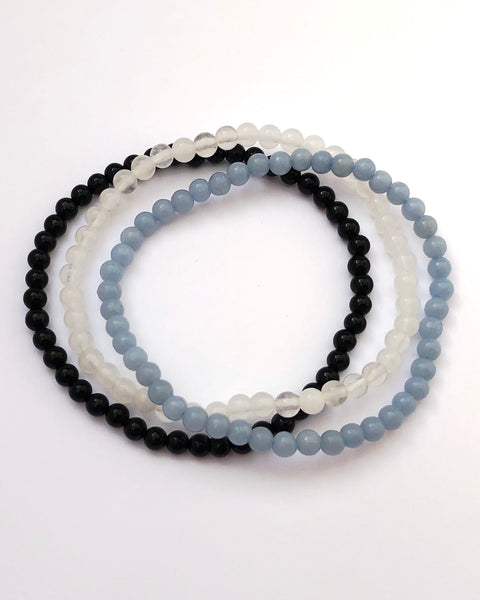 Healing and Renewal 4mm Mini Gemstone Bracelet Set