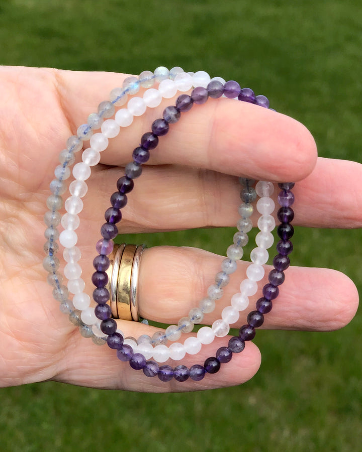 Peaceful Transformation 4mm Gemstone Bracelet Set