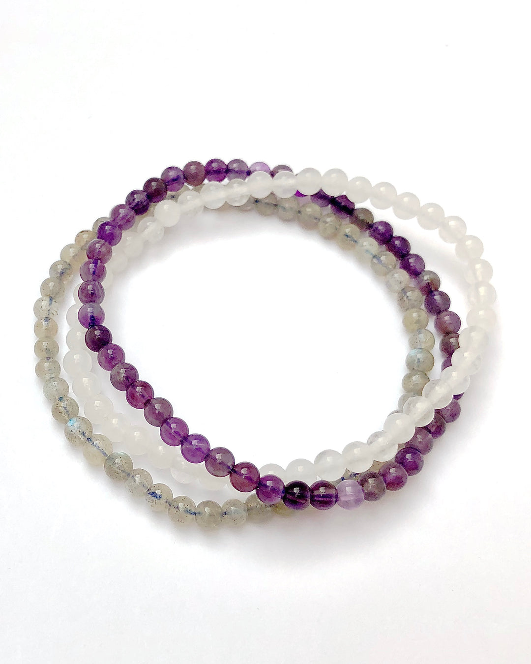 Peaceful Transformation 4mm Gemstone Bracelet Set