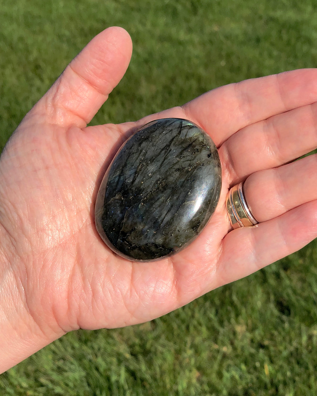 Labradorite Palm Stone