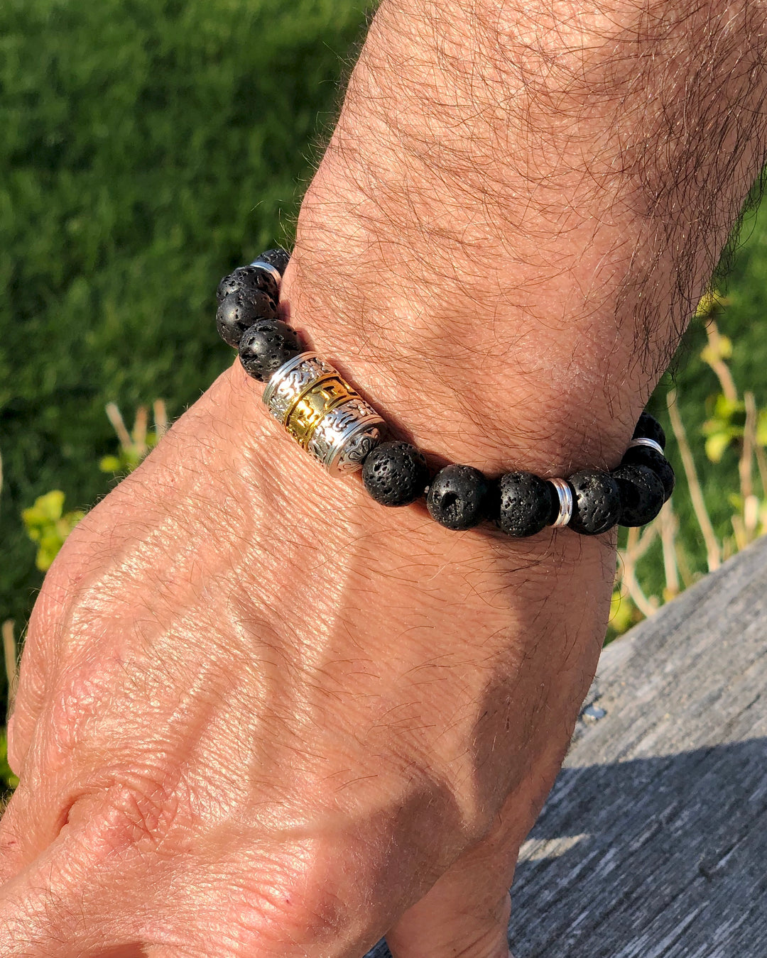 Men’s Tibetan Prayer Wheel Bracelet