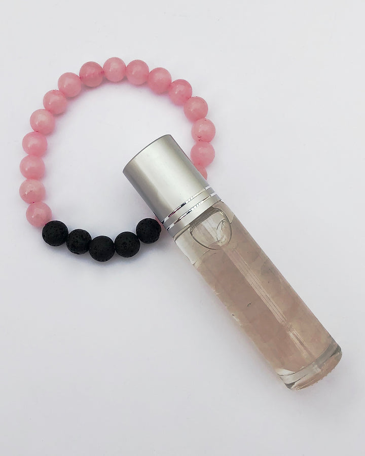 Rose Quartz Roll On and Bracelet - LOVE