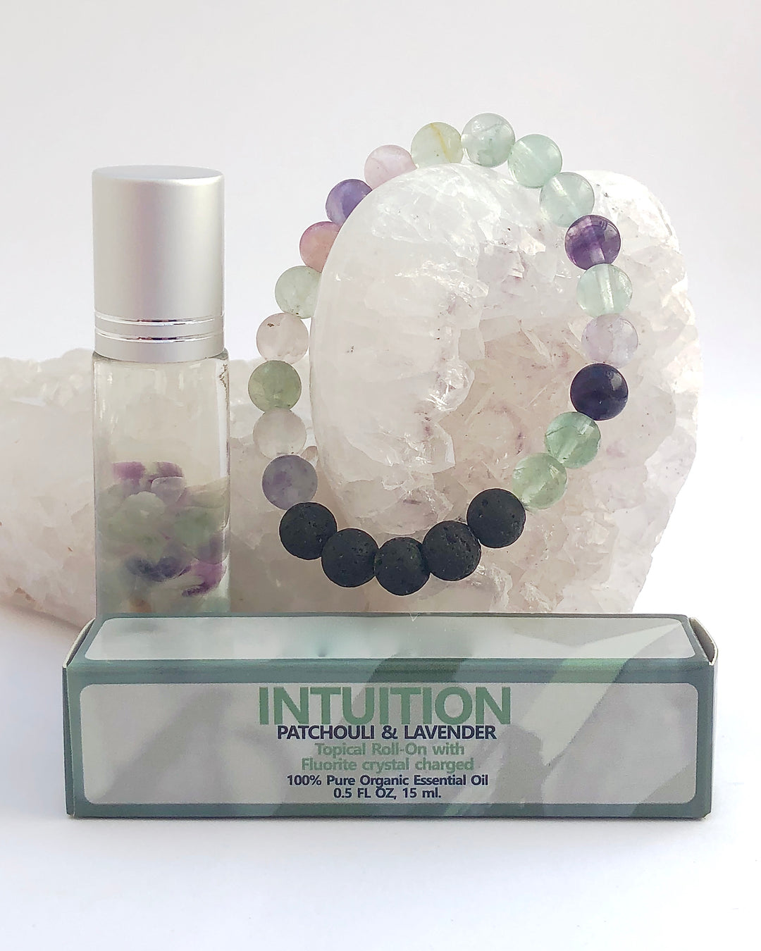 Fluorite Roll On and Bracelet - INTUITION