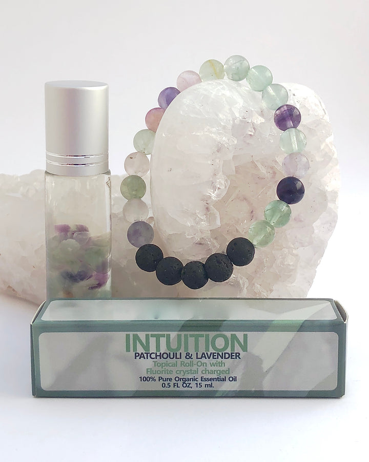 Fluorite Roll On and Bracelet - INTUITION