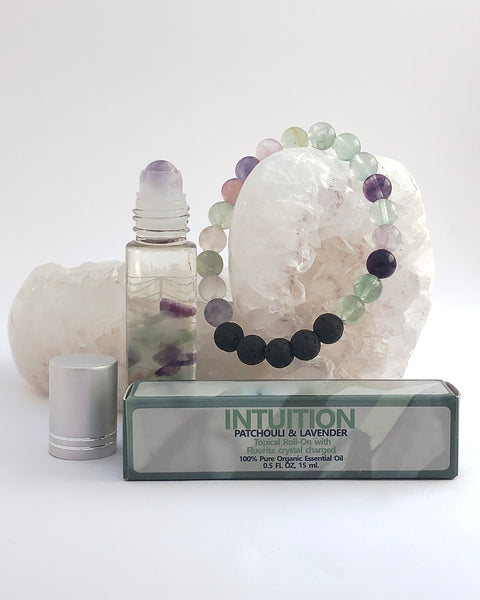 Fluorite Roll On and Bracelet - INTUITION