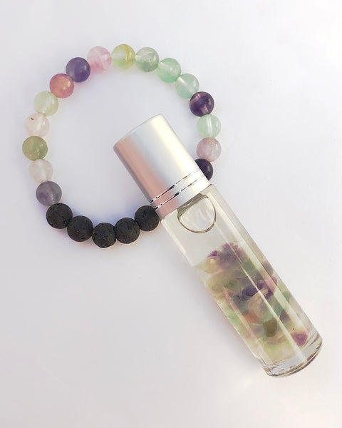 Fluorite Roll On and Bracelet - INTUITION