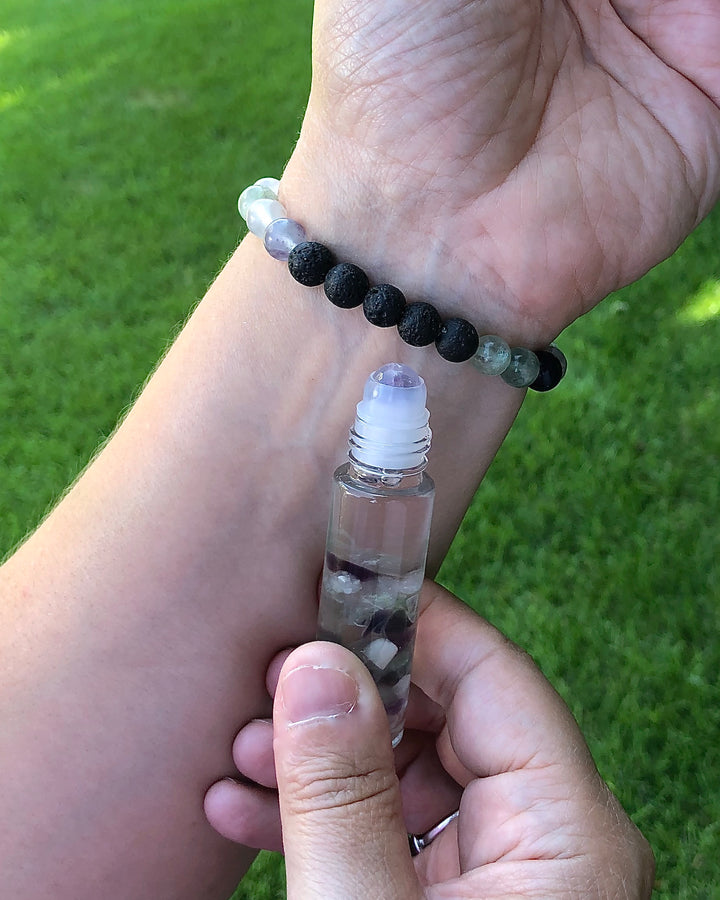 Fluorite Roll On and Bracelet - INTUITION