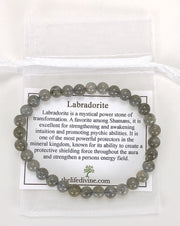 Labradorite 6mm Gemstone Bracelet