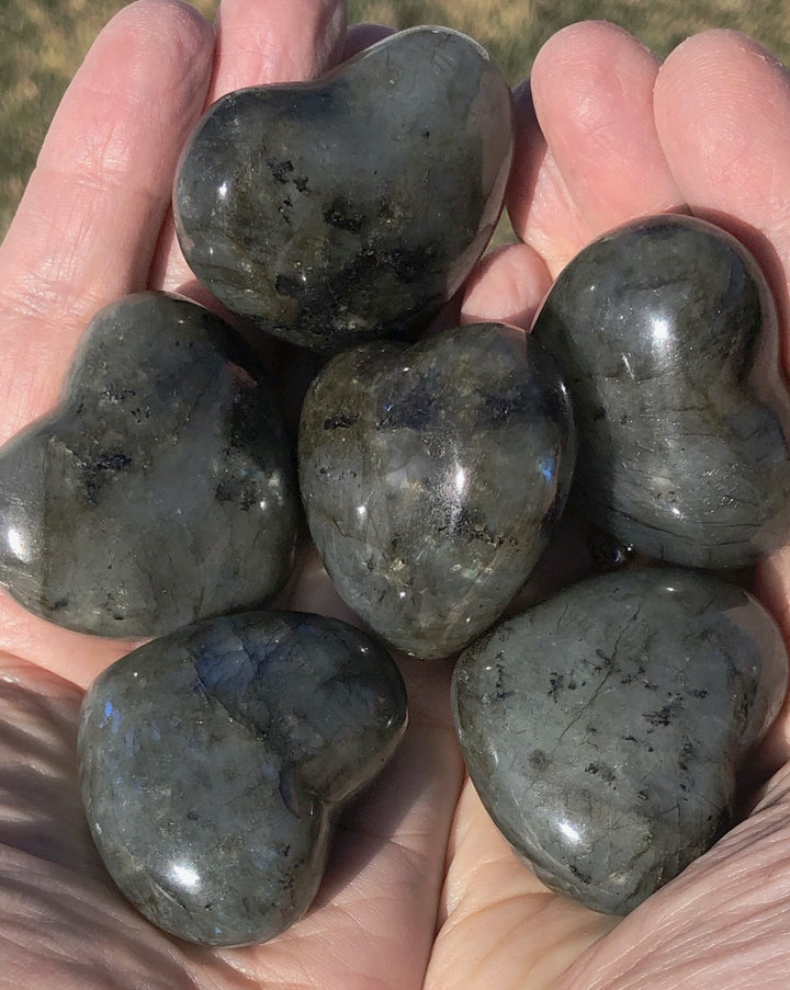 Labradorite Heart