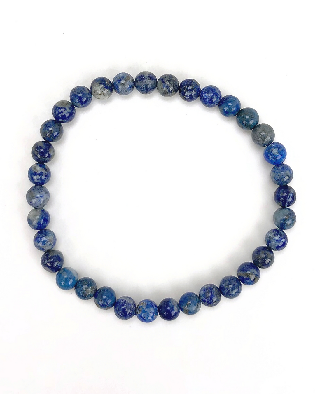 Lapis Lazuli 6mm Beaded Gemstone Bracelet