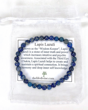 Lapis Lazuli 6mm Gemstone Bracelet