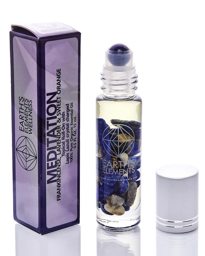 Lapis Lazuli Essential Oil Gemstone Roll On - MEDITATION