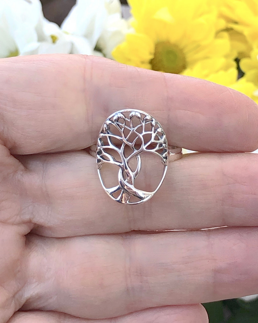 Sterling Silver Tree of Life Ring