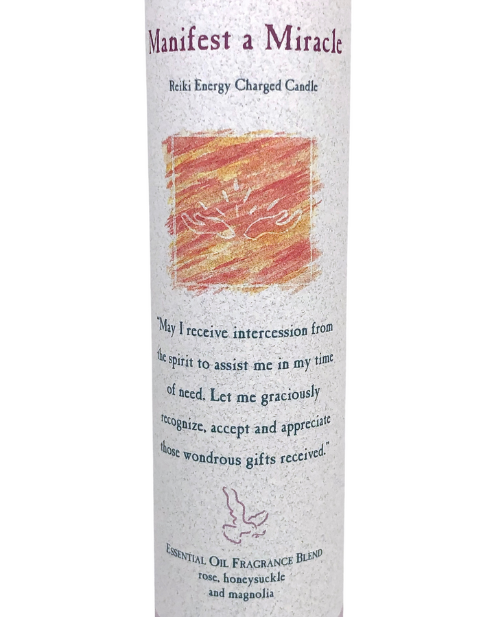 Manifest A Miracle Reiki Charged Candle