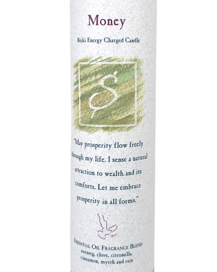 Money Reiki Charged Candle