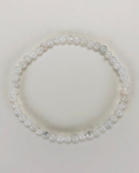 Moonstone Mini 4mm Gemstone Bracelet