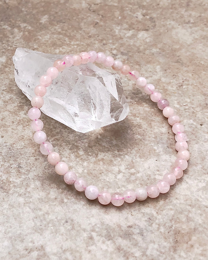 Children's Morganite Mini 4mm Gemstone Bracelet