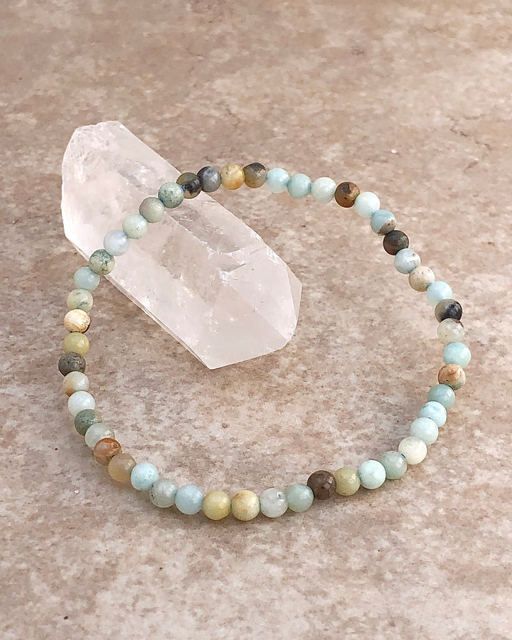 Children's Multi Amazonite 4mm Gemstone Bracelet