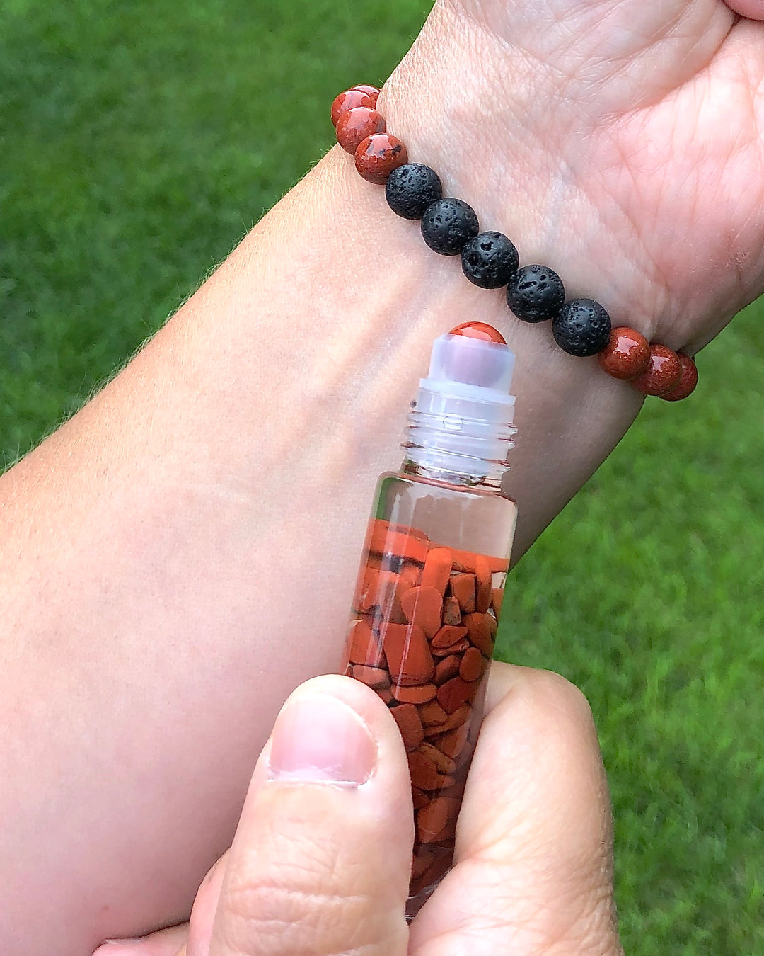 Red Jasper Roll On and Bracelet - PASSION