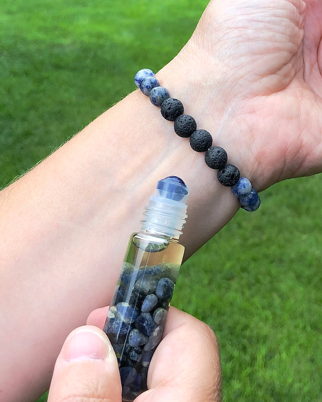 Sodalite Roll On and Bracelet - FOCUS