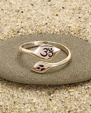 Lotus and Om Ring Adjustable