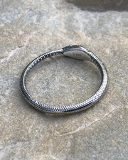 Ouroboros Silver Snake Ring