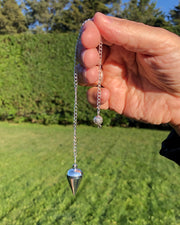 Silver Toned Metal Pendulum