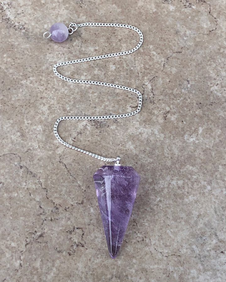 Amethyst Crystal Pendulum