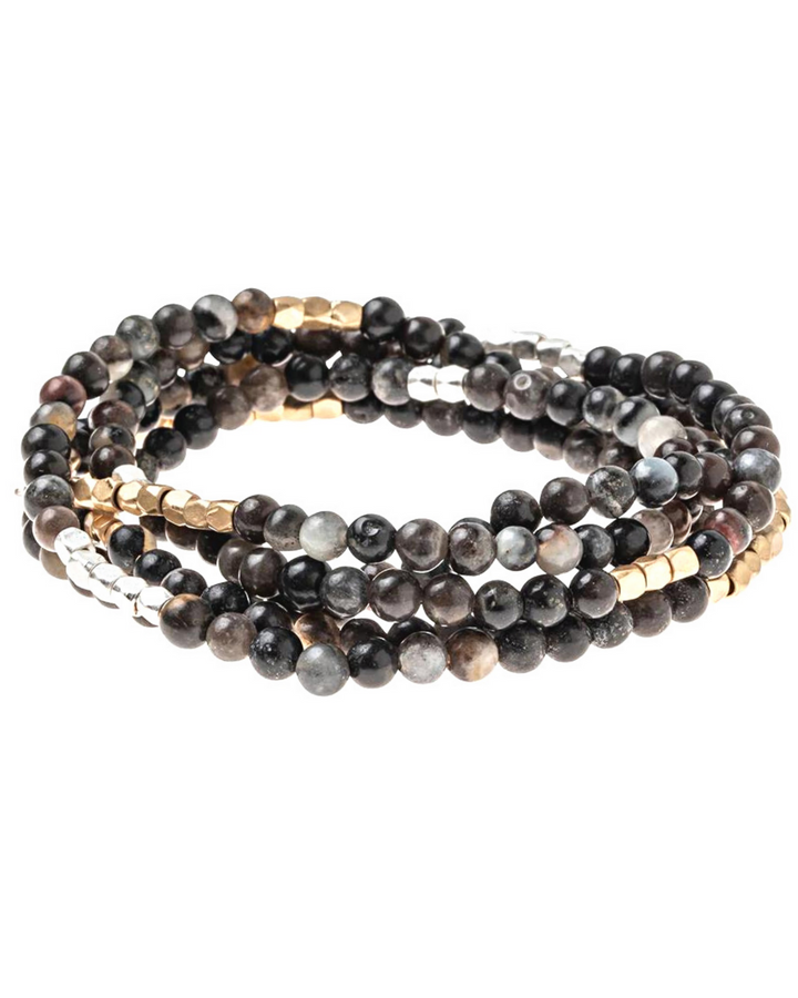 Picasso Jasper With Gold and Silver Accents Gemstone Wrap